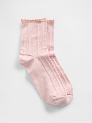 ポインテール ハーフ クルーソックス