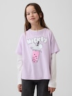 GapKids &times; ディズニー オーバーサイズ フリッピー変身スパンコール グラフィックTシャツ-0