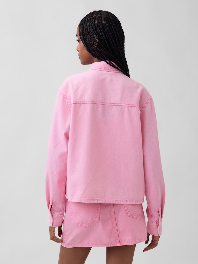 ウルトラソフトデニム GAPロゴシャツ-1