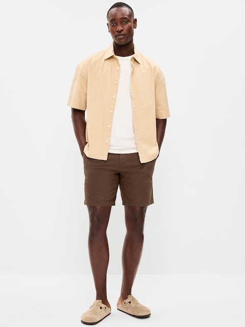 Slim Built-In Flex Rotation Chino Shorts -- 8-inch inseam
