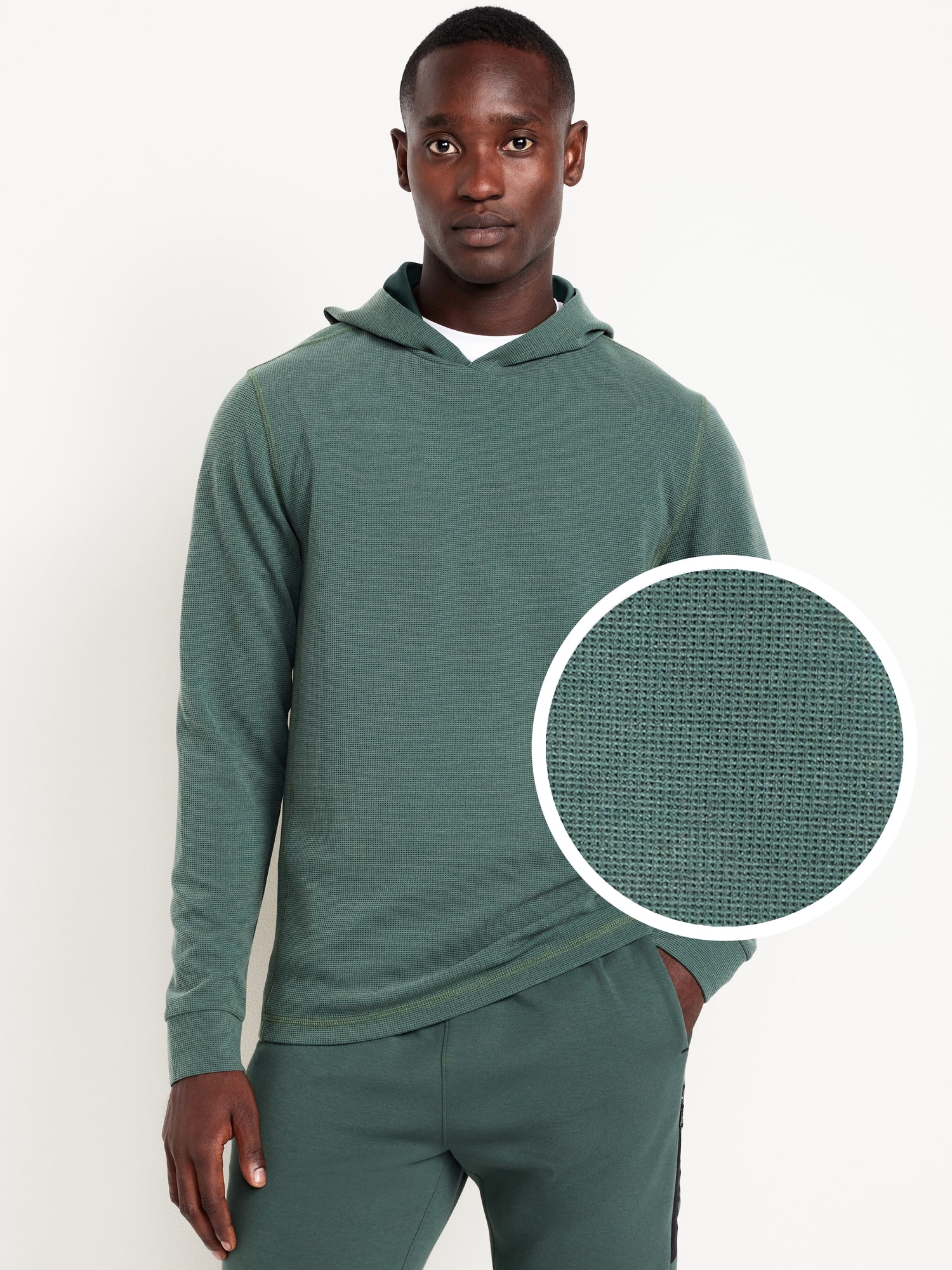 Recharge Knit Waffle Pullover Hoodie