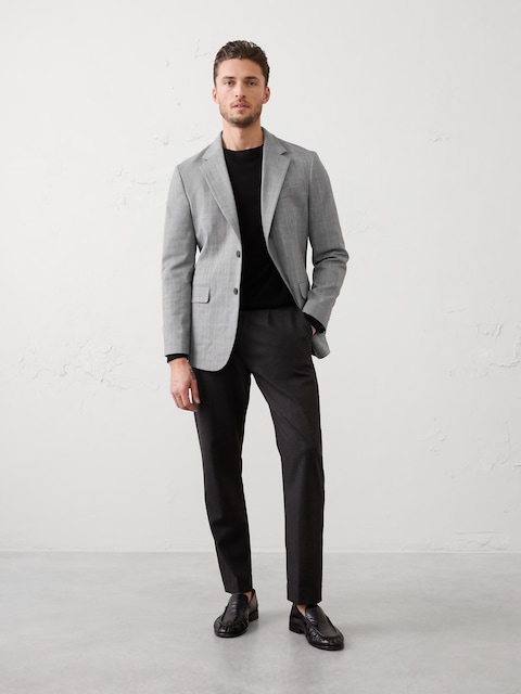 Tailored-Fit Plaid Jacket