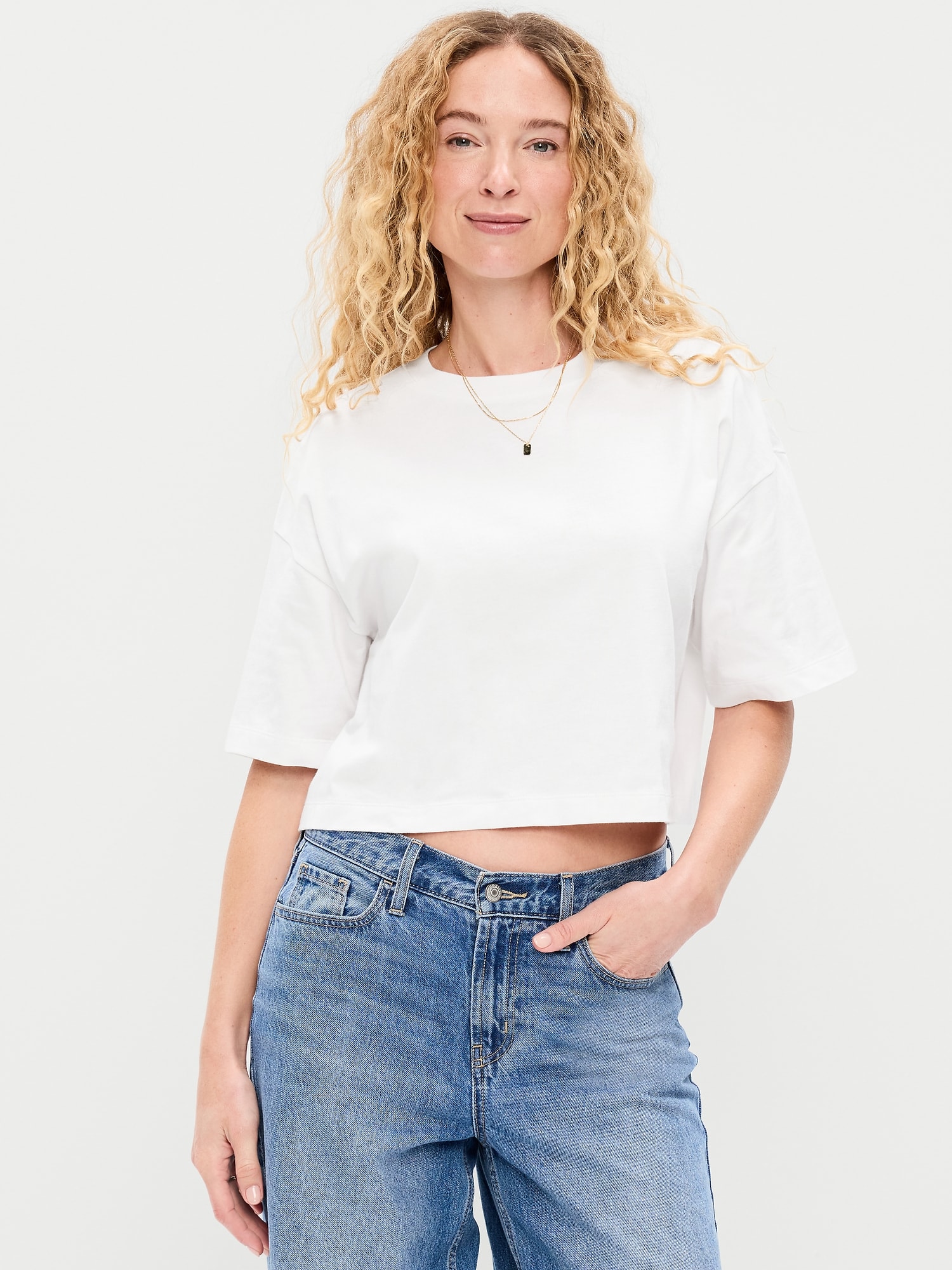 T-SHIRT COURT VINTAGE SURDIMENSIONNÉ