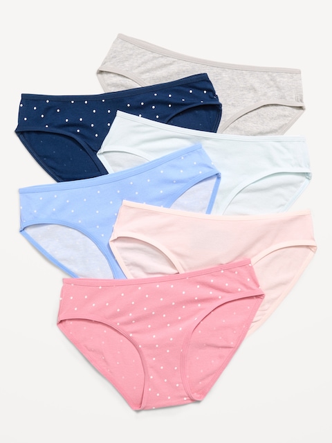 Bikini Underwear 6-Pack for Girls