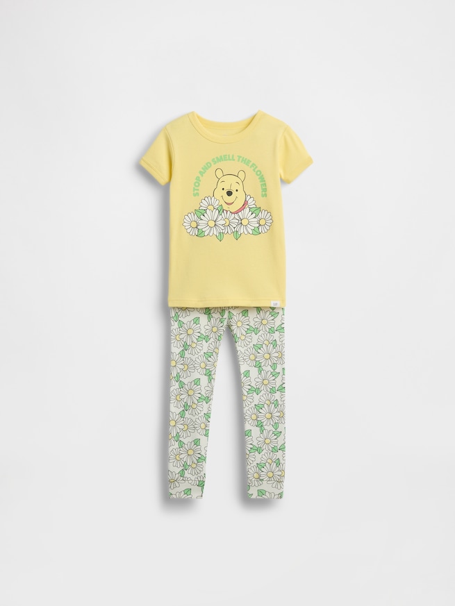 くまのプーさん オーガニック ブラッシュドコットン パジャマセット (幼児・ベビー)-0