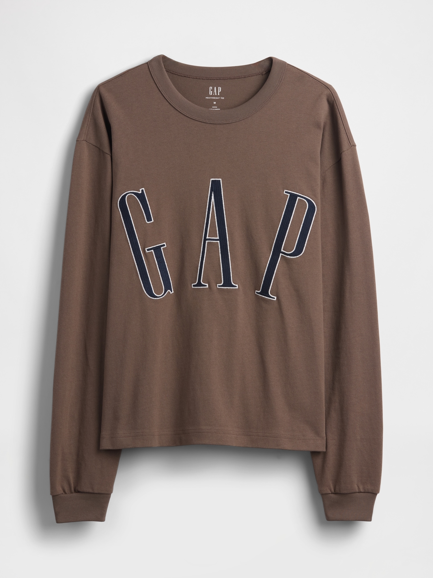 オーバーサイズ GAPロゴ クロップドTシャツ-4