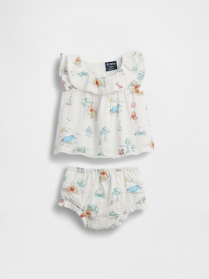 くまのプーさん コットンガーゼ コーデセット (ベビー)