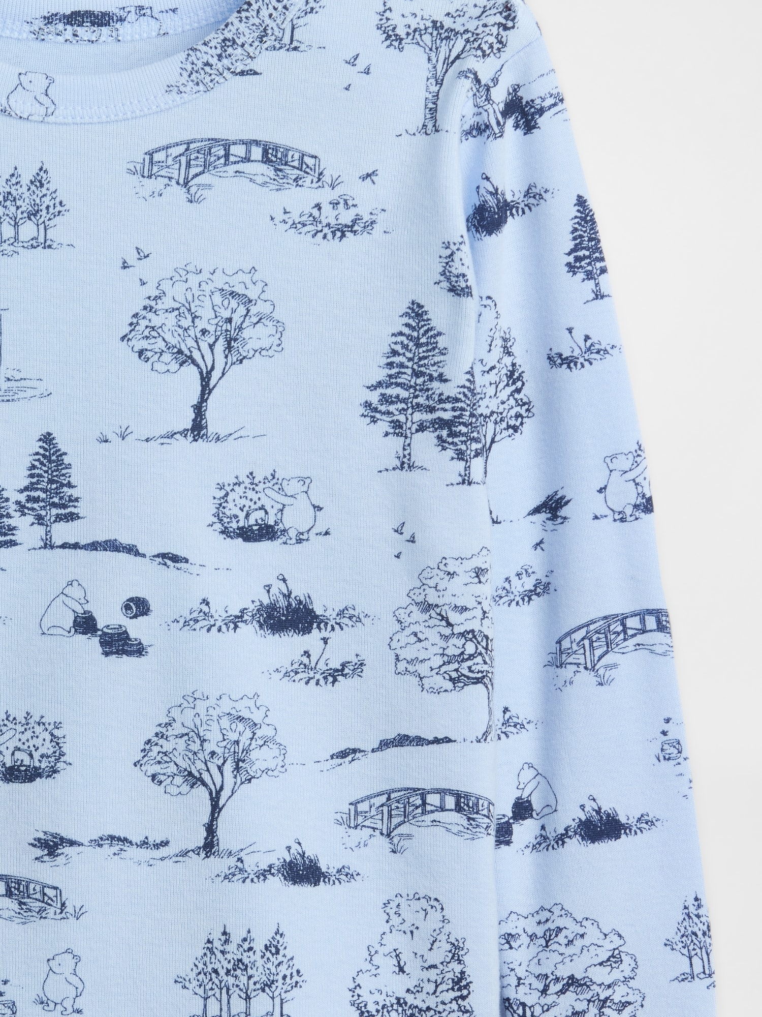 Pyjama en coton biologique brossé Winnie l’Ourson pour Bébé et Tout-petit