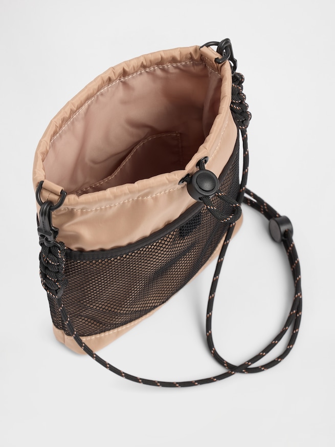 メッシュ ポケット ショルダーバッグ 小-2