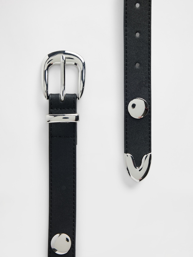 スタッズ ヴィーガンレザーベルト-1