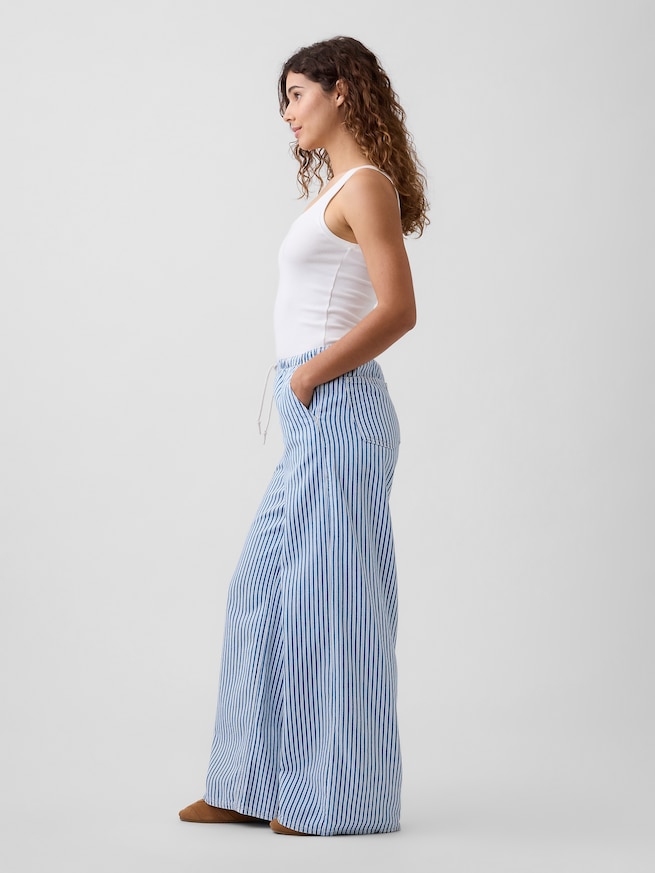 ミッドライズ プルオン スーパーライト ワイドデニム-4