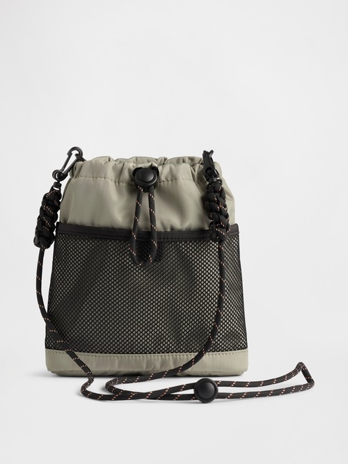 メッシュ ポケット ショルダーバッグ 小