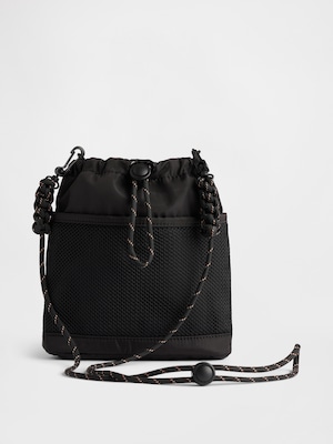 メッシュ ポケット ショルダーバッグ 小