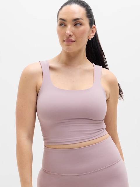Transcend Square Neck Crop Sports Bra D-DD