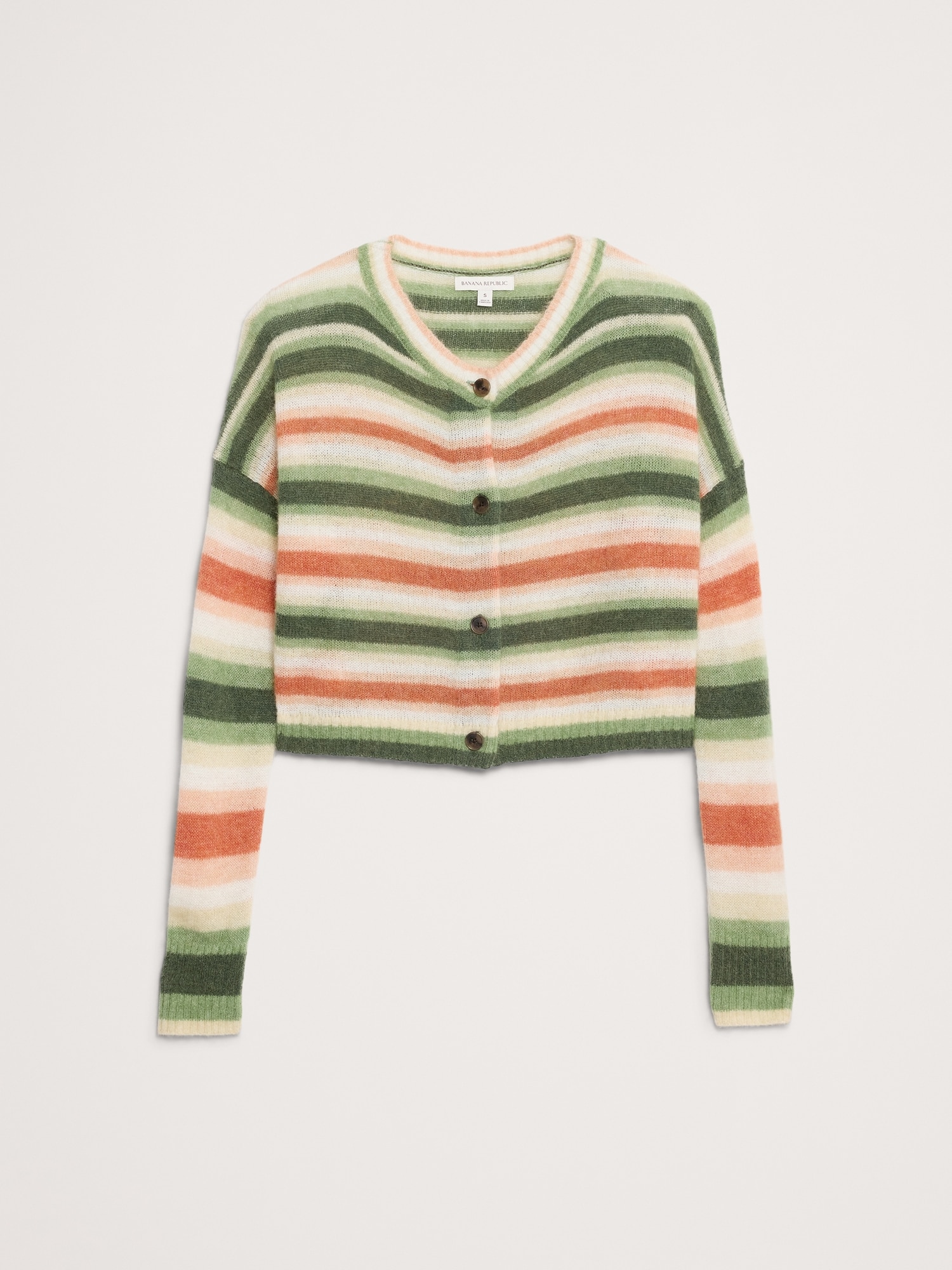 Italian Alpaca-Blend Cropped Cardigan