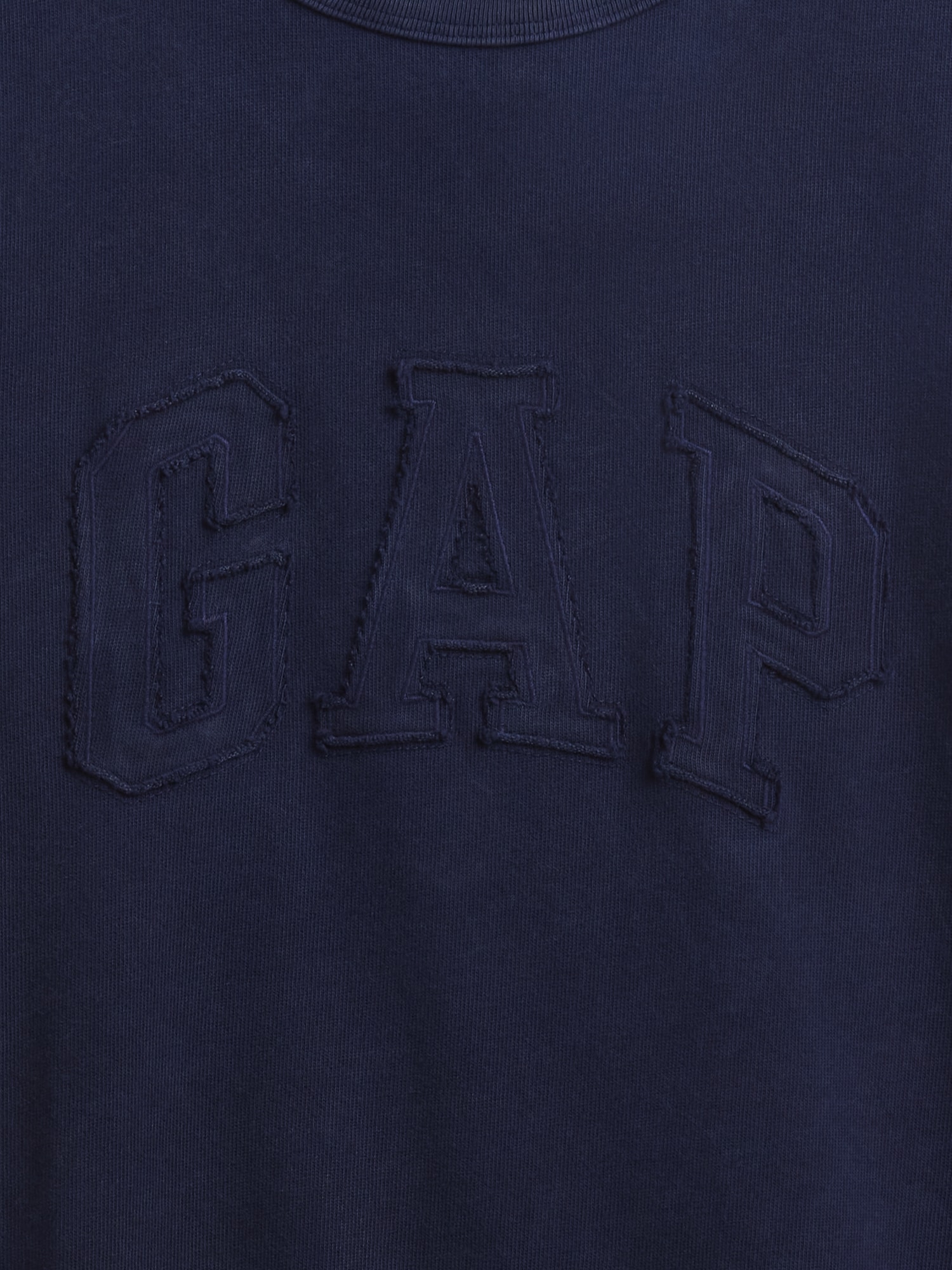 ヘビーウェイト リラックスフィット GAPロゴ クロップドTシャツ-3