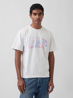 リラックスフィット SAKURA GAPロゴTシャツ
