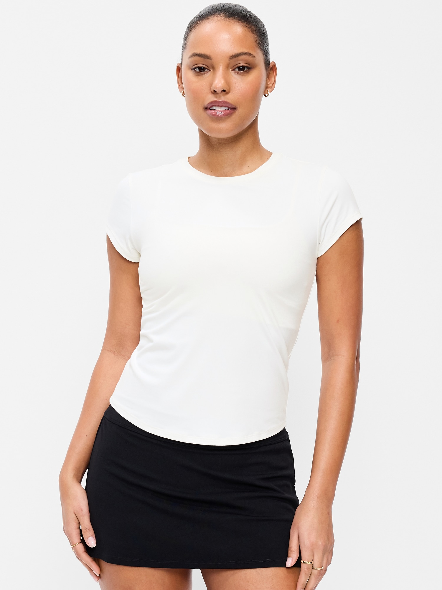 HAUT COUCHE DE BASE À MANCHES COURTES STUDIOSMOOTH