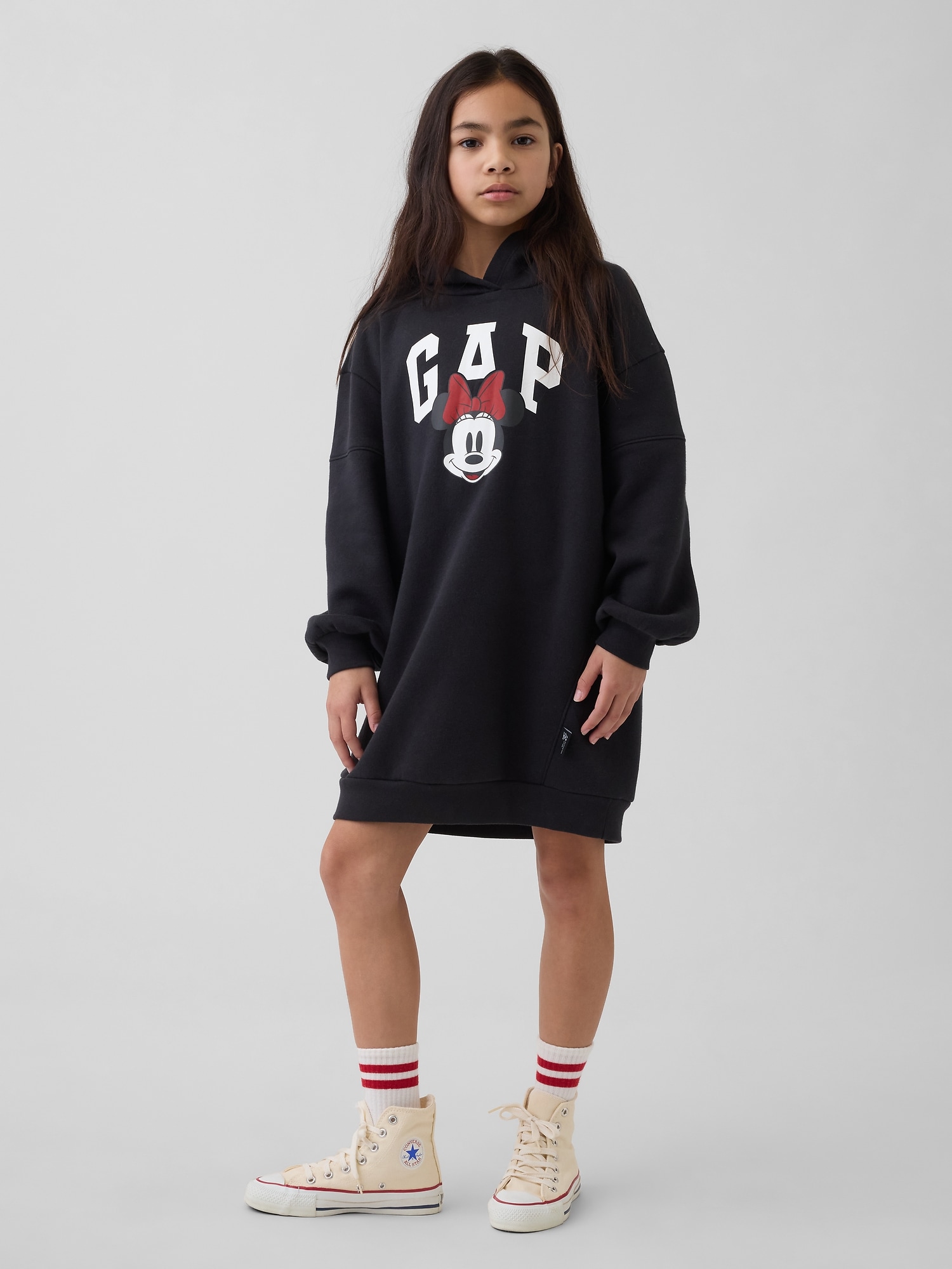 GapKids &times; ディズニー ミニーマウス オーバーサイズ パーカーワンピース-0