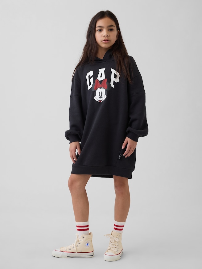 GapKids &times; ディズニー ミニーマウス オーバーサイズ パーカーワンピース-0