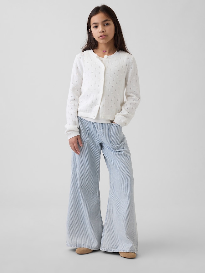 ポインテール ニットカーディガン (キッズ)-3