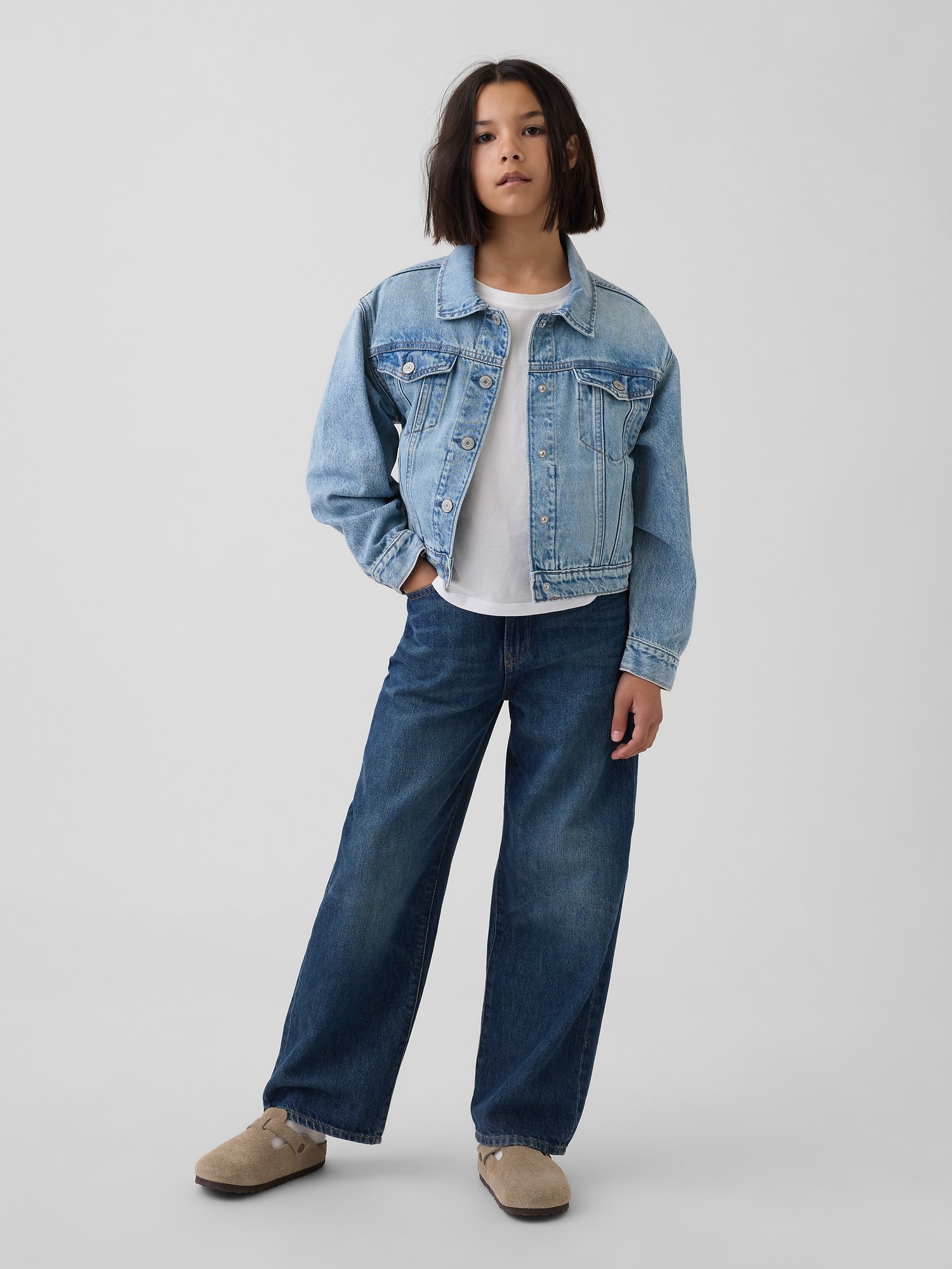 アイコンデニムジャケット (キッズ)-3