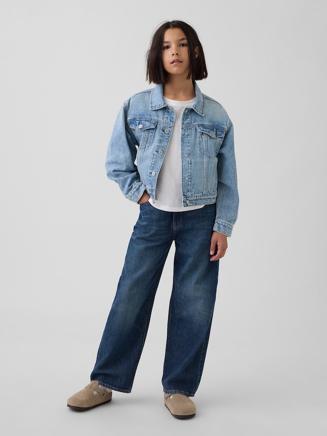 アイコンデニムジャケット (キッズ)-3