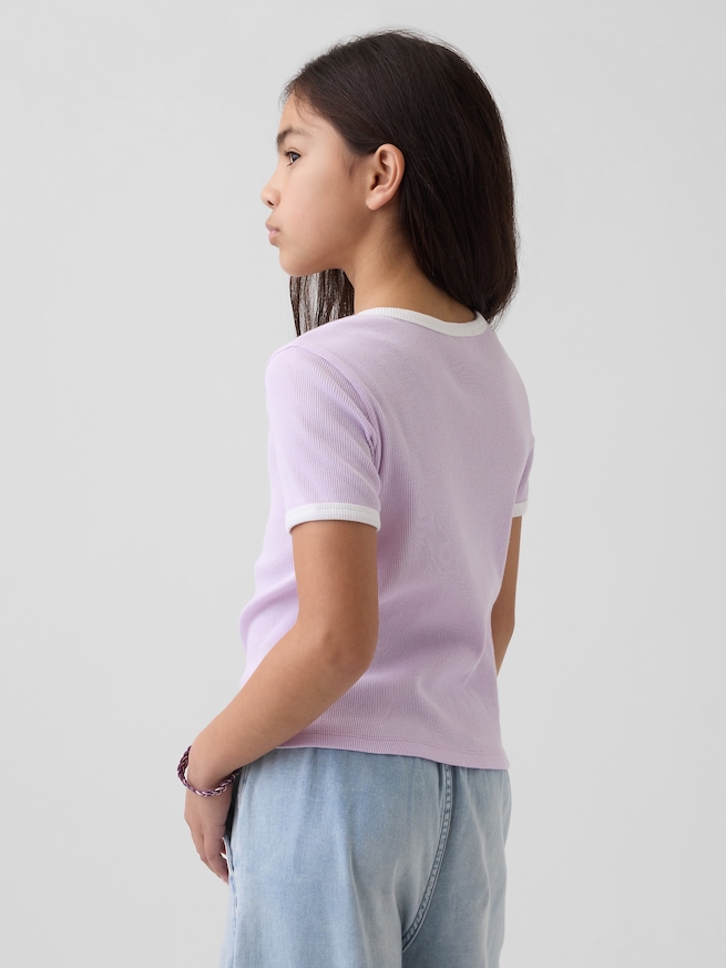 ブラナンベア リブ リンガーTシャツ (キッズ)-2