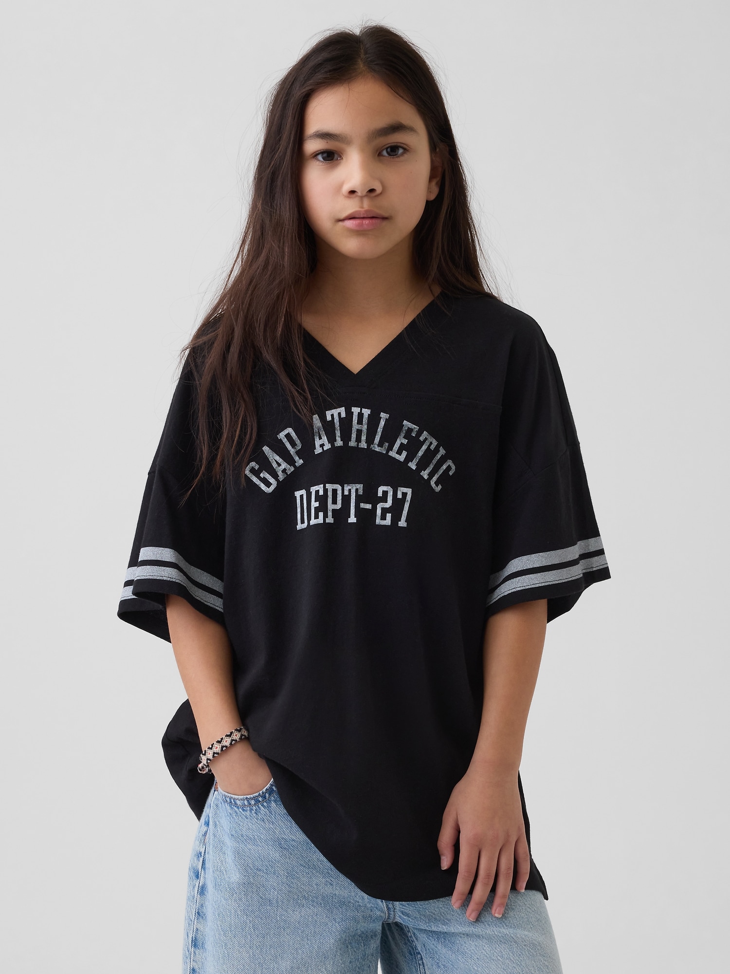 オーバーサイズ GAP Athletic ジャージーTシャツ-0