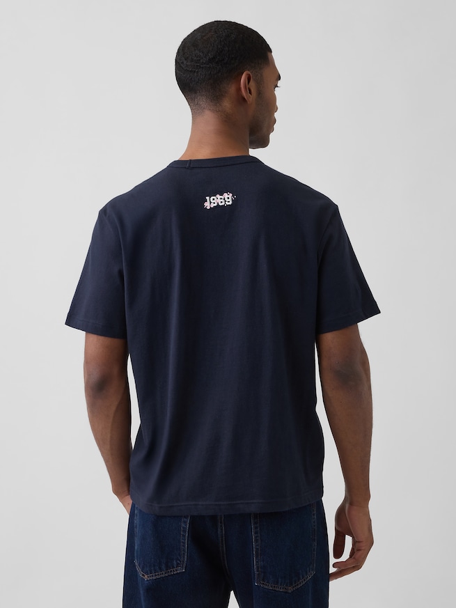 リラックスフィット SAKURA GAPロゴTシャツ-2