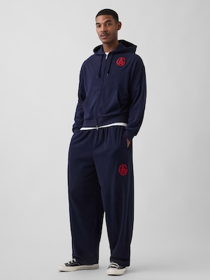 ヴィンテージソフト フレンチテリー GAPロゴ バギースウェットパンツ