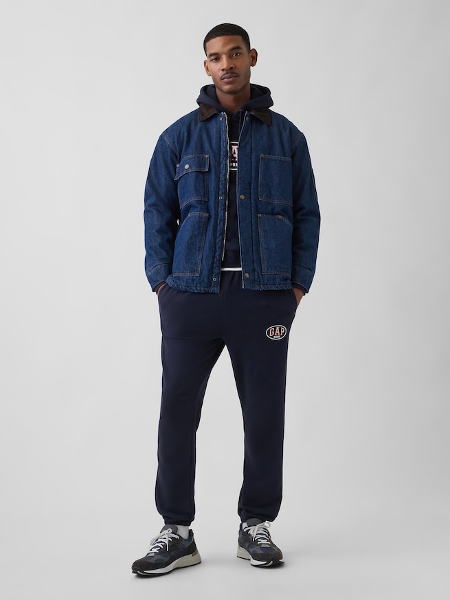 ヴィンテージソフト フレンチテリー GAPロゴ リラックスフィット ジョガーパンツ-3