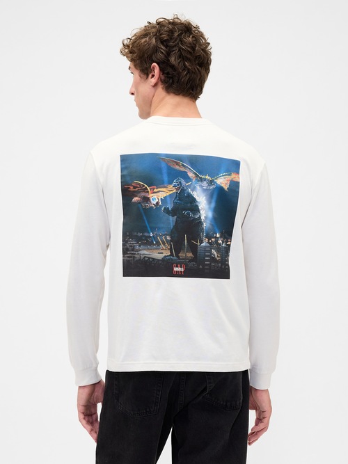 ゴジラ グラフィック GAPロゴ Tシャツ