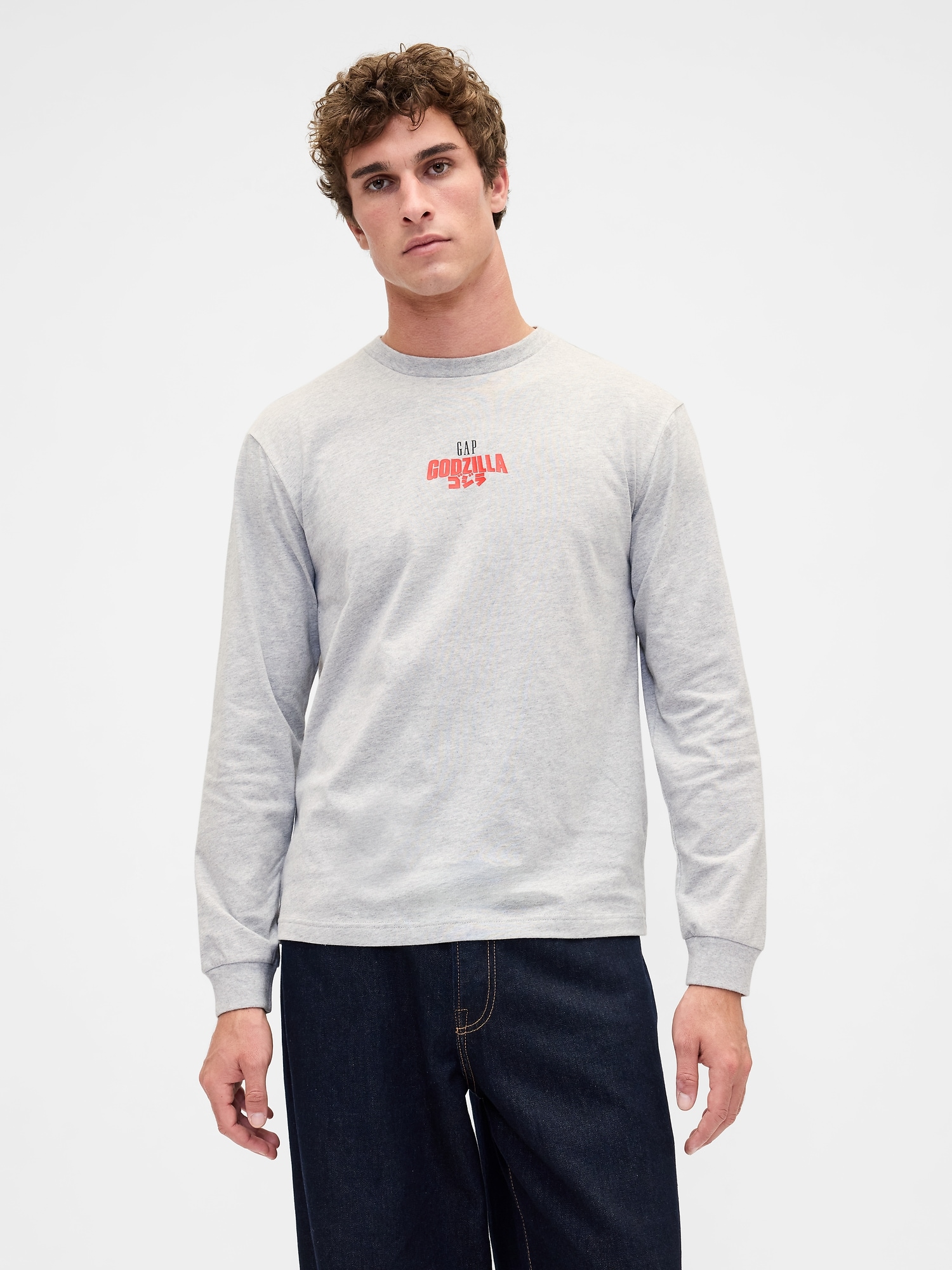 ゴジラ グラフィック GAPロゴ Tシャツ-1