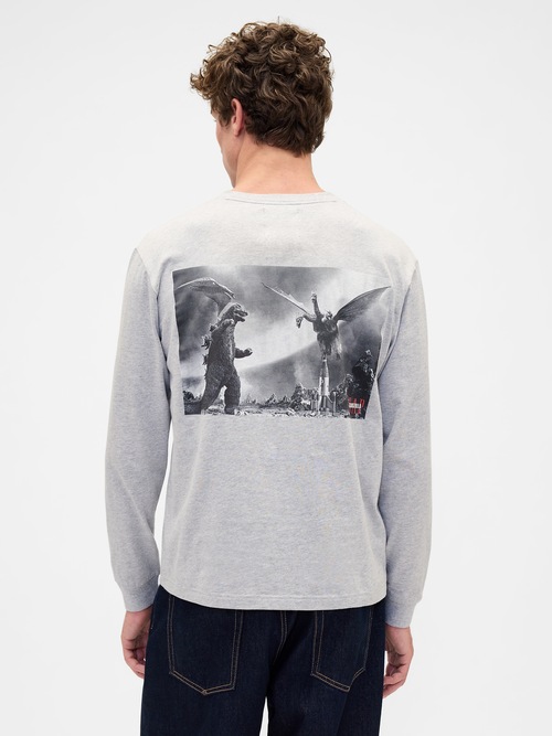 ゴジラ グラフィック GAPロゴ Tシャツ