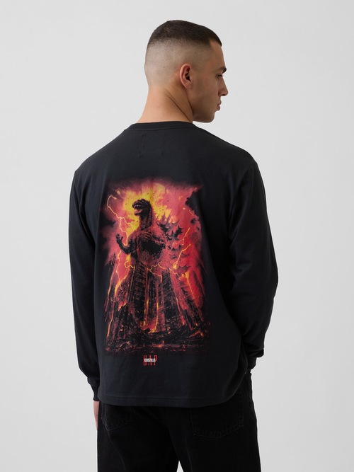 ゴジラ グラフィック GAPロゴ Tシャツ