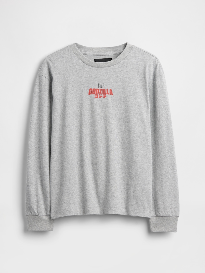 ゴジラ グラフィック GAPロゴ Tシャツ (キッズ)-1