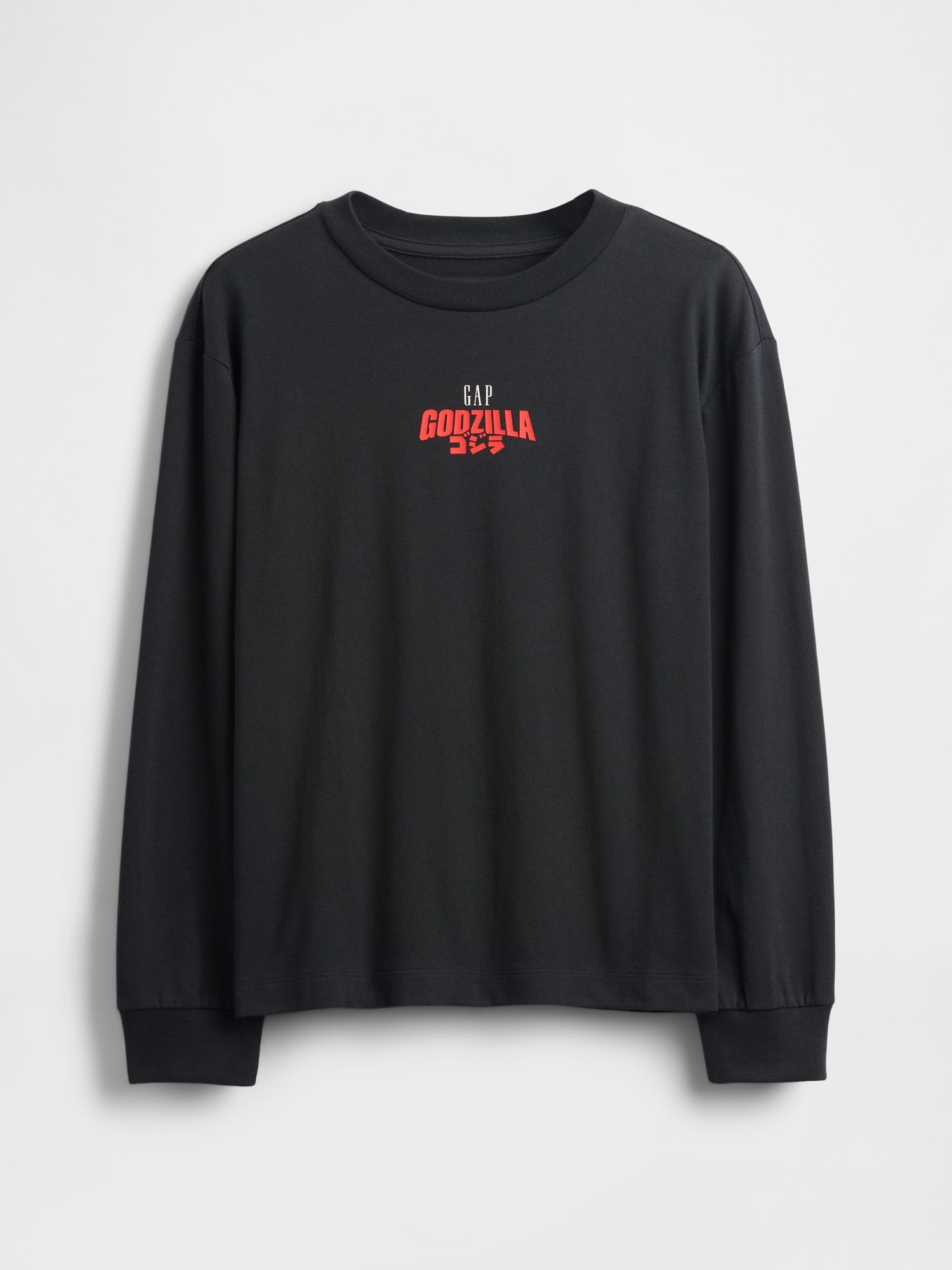 ゴジラ グラフィック Tシャツ ブラック Gap公式オンラインストア | ゴジラ グラフィック GAPロゴ Tシャツ (キッズ)