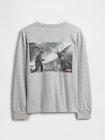 ゴジラ グラフィック GAPロゴ Tシャツ (キッズ)-0
