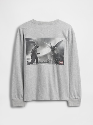 ゴジラ グラフィック GAPロゴ Tシャツ (キッズ)