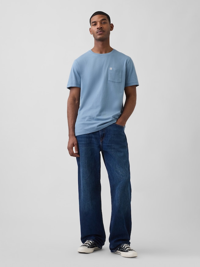 GAPミニロゴ ポケット Tシャツ-1