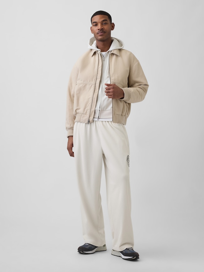 ヴィンテージソフト フレンチテリー GAPロゴ バギースウェットパンツ-3