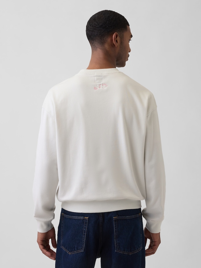 ヴィンテージソフト フレンチテリー オーバーサイズ SAKURA GAPロゴ スウェットシャツ-2