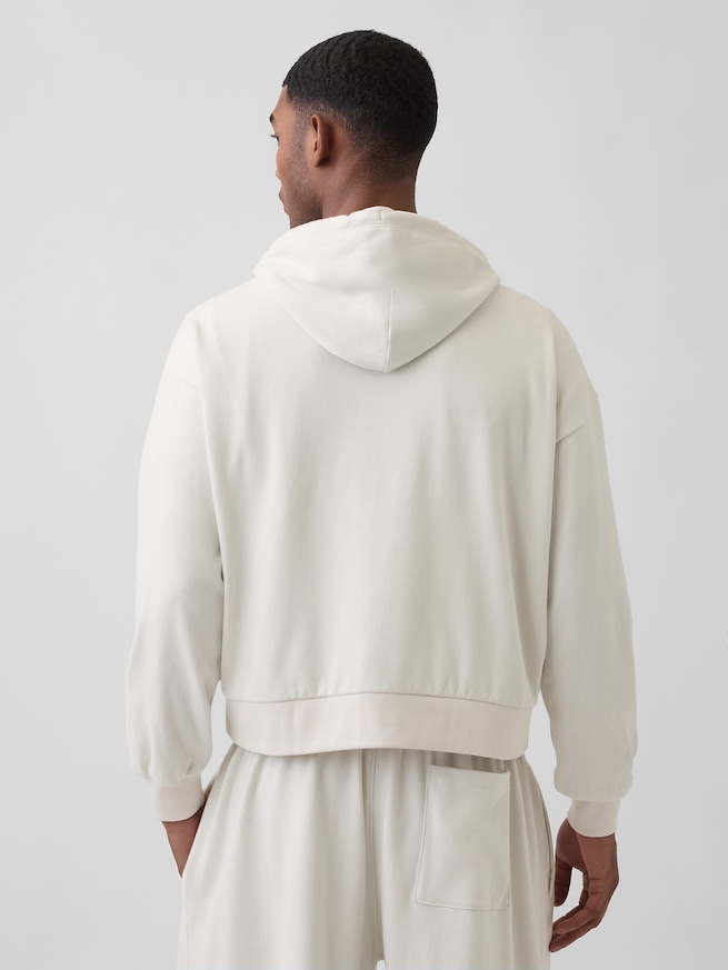 ヴィンテージソフト フレンチテリー GAPロゴ ダブルジップパーカー-2