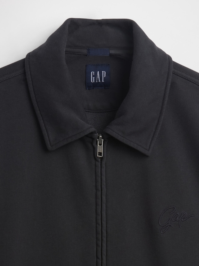 ヴィンテージソフト フレンチテリー ロゴオーバーサイズジャケット-3