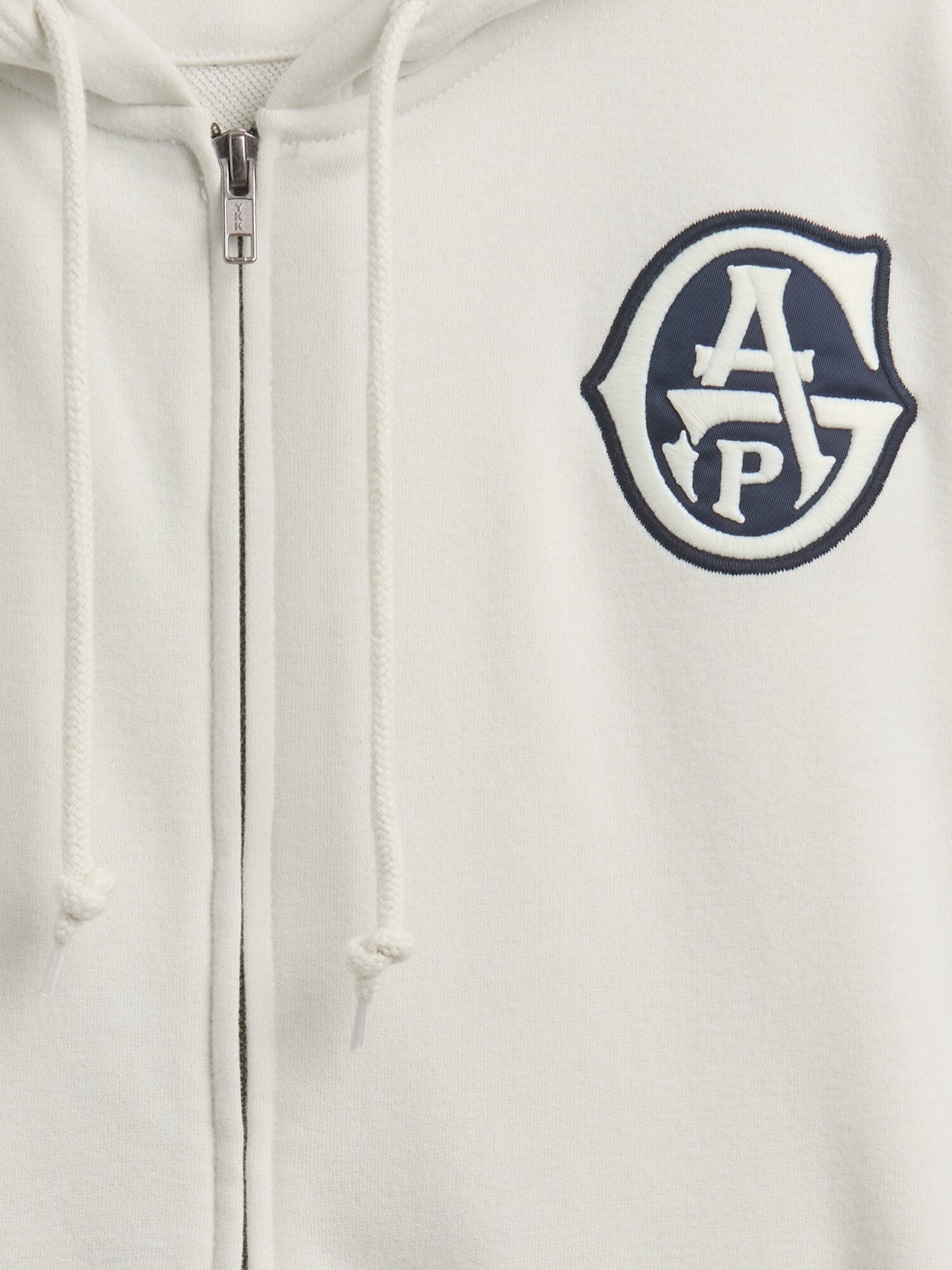 アンパシィ★ダブルジップ ハイブリッド パーカー ホワイト Lサイズ GAP（ギャップ） ジップアップパーカー L ホワイト系その他 メンズ