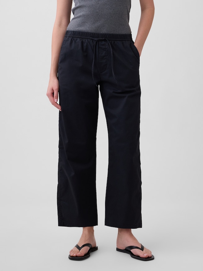 ハイライズ イージーウエスト バレルカーキパンツ-2