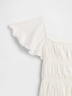 スモッキングギャザー フラッタースリーブ トップス (キッズ)-2