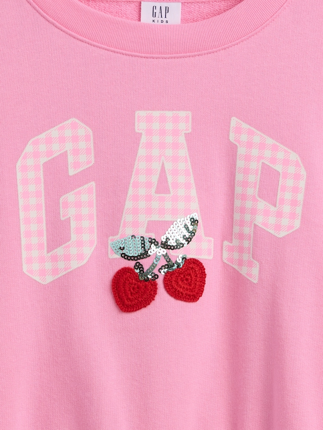 オーバーサイズ ウェッジ グラフィック スウェットシャツ (キッズ)-2