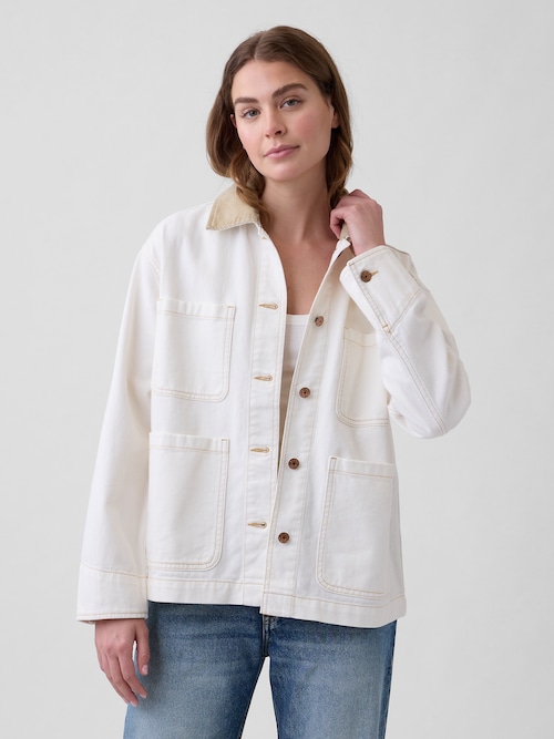 リラックスフィット デニム チョアジャケット